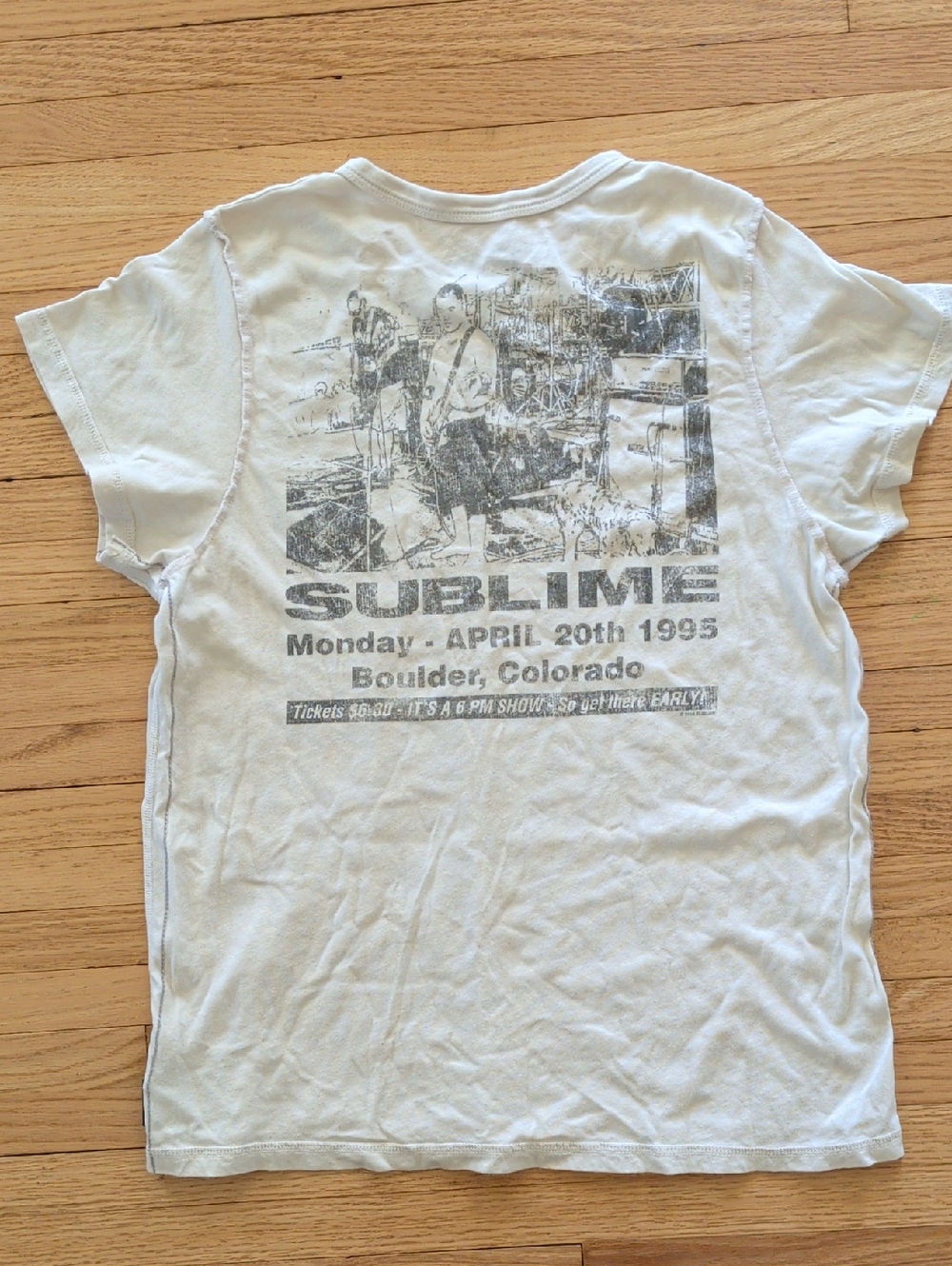 FREE PEOPLE x TRUNK LTD Sublime 1995 Boulder Colorado Distressed Band Tee